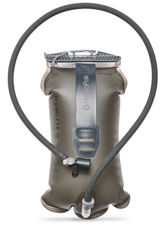 Hydrapak Force 3L Hydration Reservoir – Ultra-Durable Abrasion-Resistant TPU with RF-Welded Seams, HydraFusion™ Insulated Tube, Comet™ Self-Sealing Lockable Bite Valve with Dust Cover, Plug-N-Play™ Quick Disconnect System, Rugged Grab Handle, Universal Hanger Compatible with Osprey/CamelBak/Gregory/Mystery Ranch/5.11 Tactical, Leakproof Performance for Mountaineering, Biking & Running